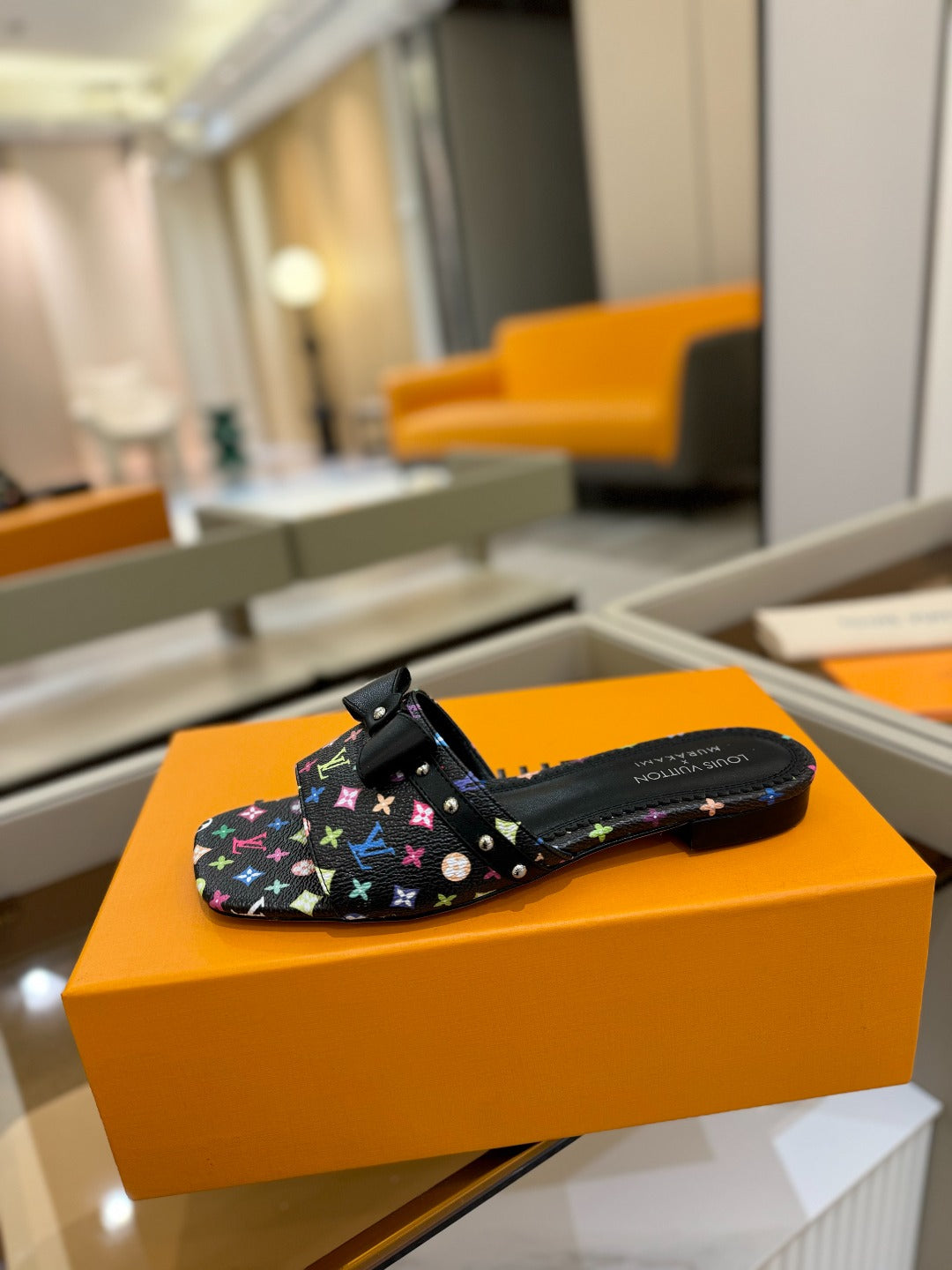 LV X TM 6AM FLAT MULE IN BLACK MONOGRAM CALFSKIN、mysite、Cacoeks