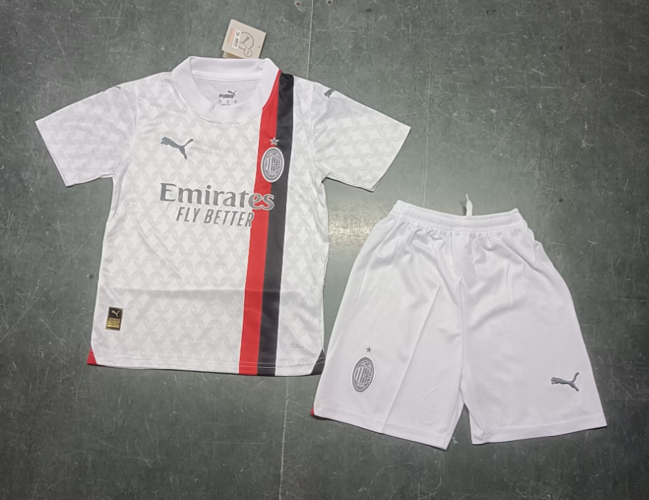 23/24 AC Milan Away Football Shirt Kids Size Suit-mysite Custom Football Kit- Nextkits