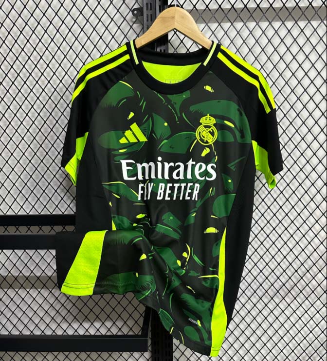 2024/2025 Real Madrid Training Wear Green Football Shirt 1:1 Thai Quality:football jersey mysite: unitedjerseyfootball 邓江浪:football