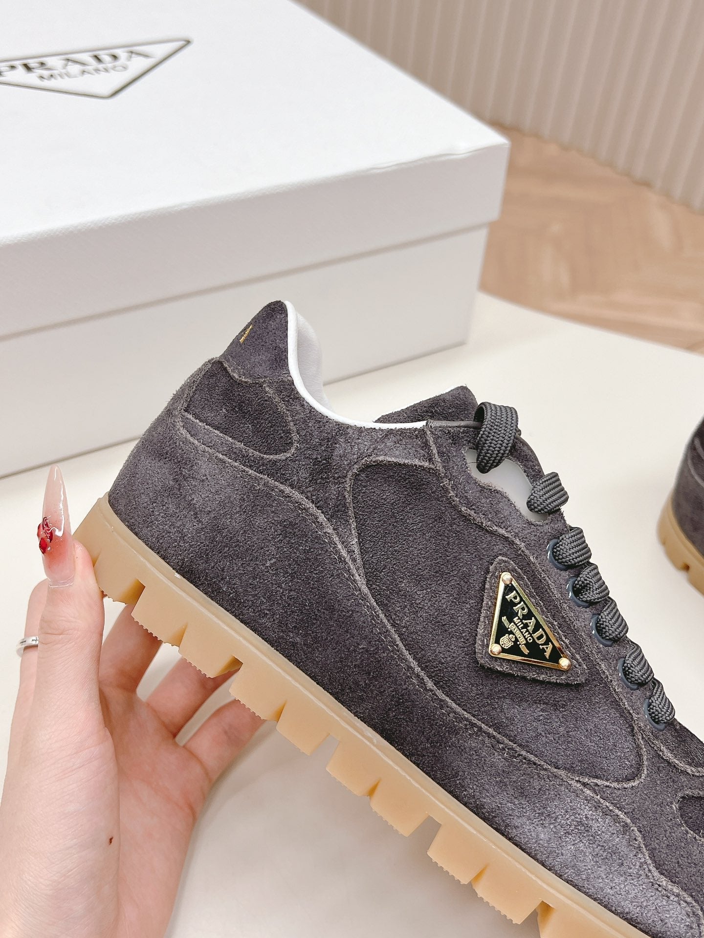 PRA FADED SUEDE SNEAKERS CHARCOAL、mysite、Cacoeks