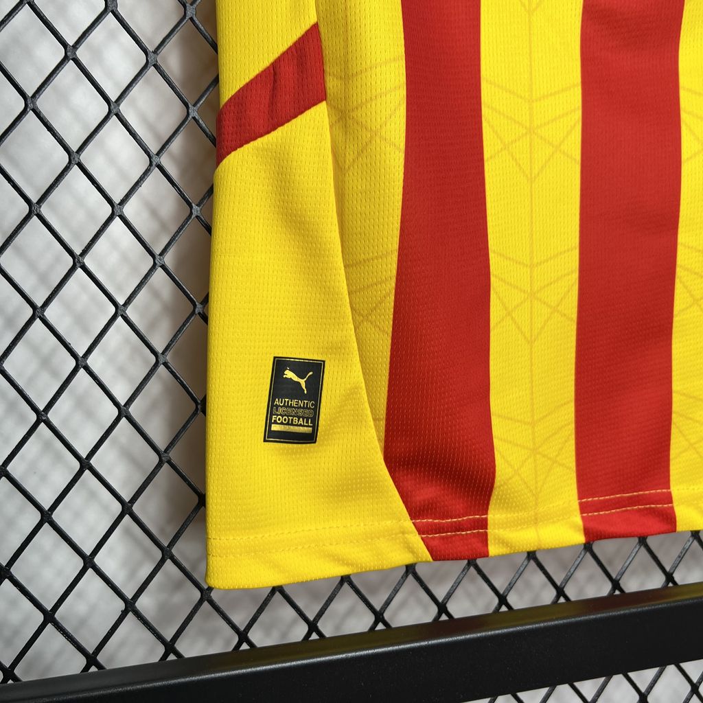 Higojerseys-RC Lens 24-25 Home Stadium Kids Kit