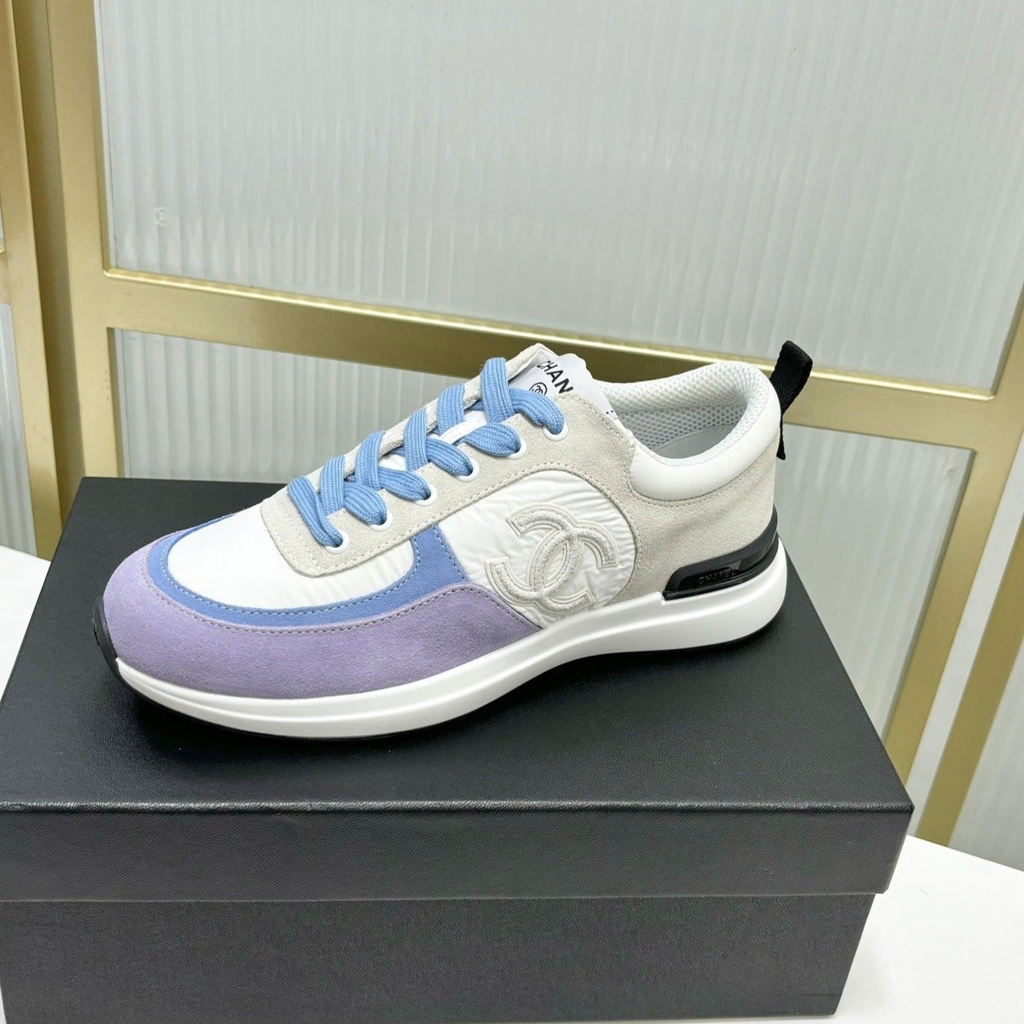 SNEAKER IN AMETHYST PURPLE MIX GREY SUEDE、mysite、Cacoeks