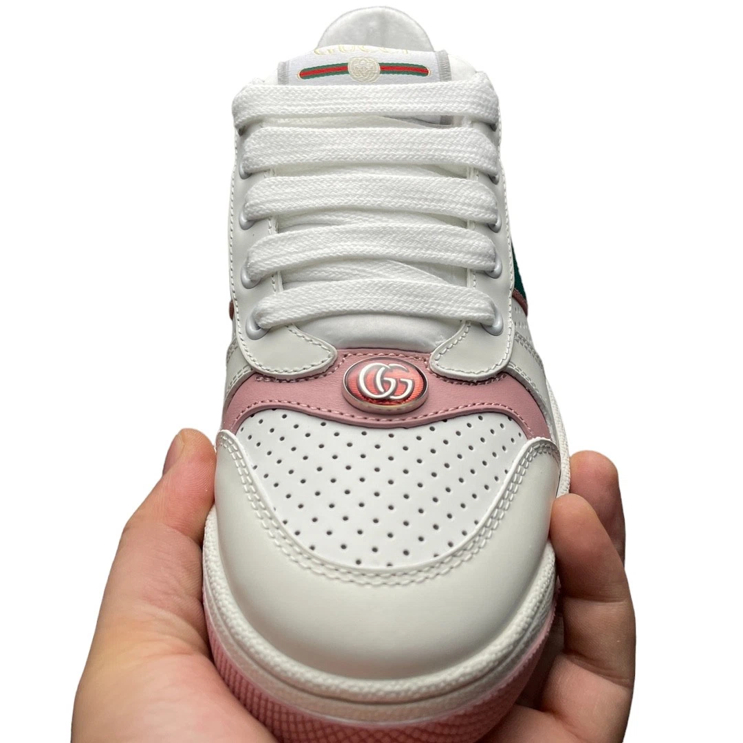 Gucci Screener Sneaker in Light Pink White、mysite、Cacoeks