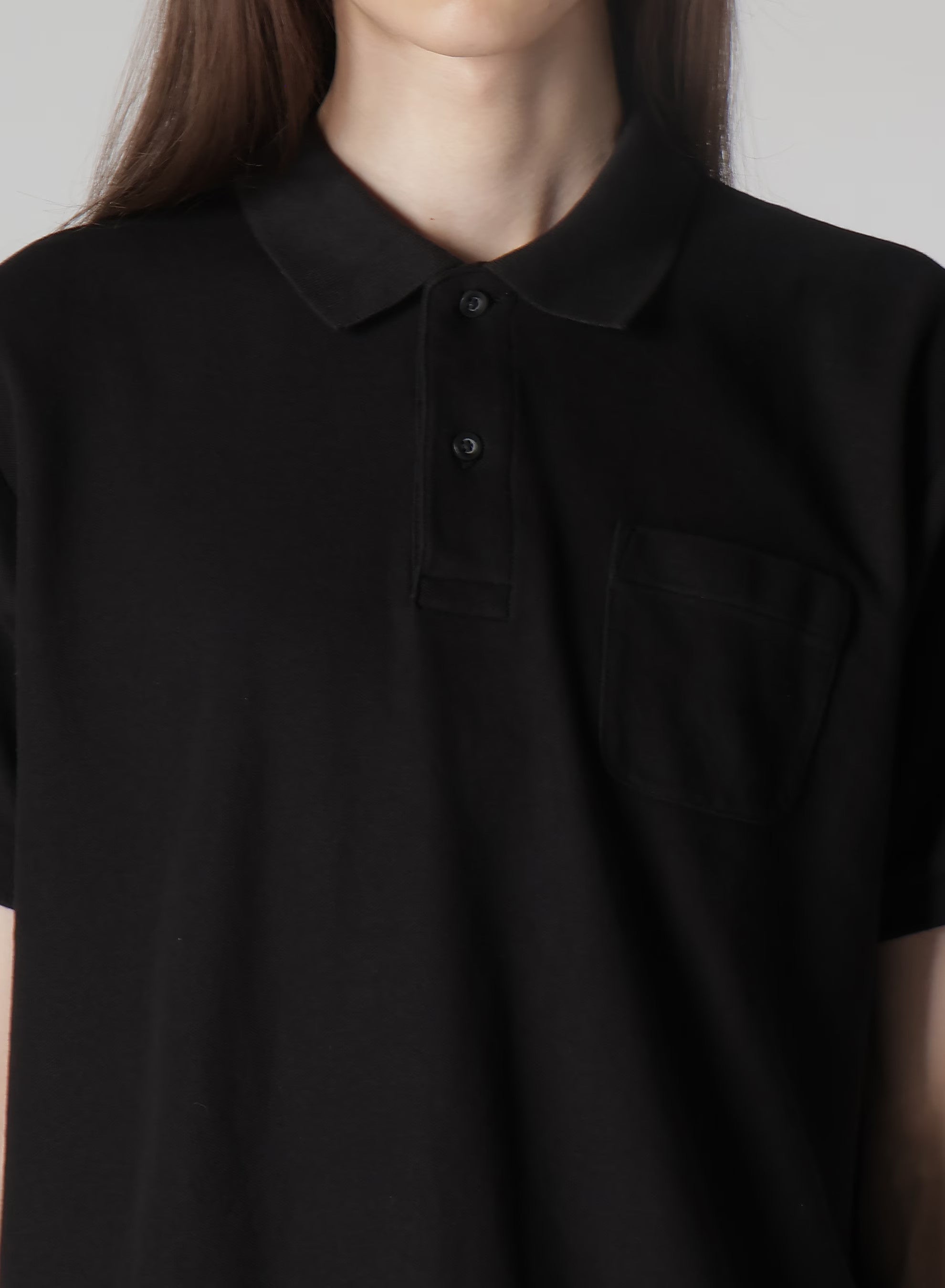 Yohji Yamamoto POUR HOMME 2PIECES PACK SIGNATURE EMBROIDERY BIG POLO SHIRTS  HP-T44-990-1-04 