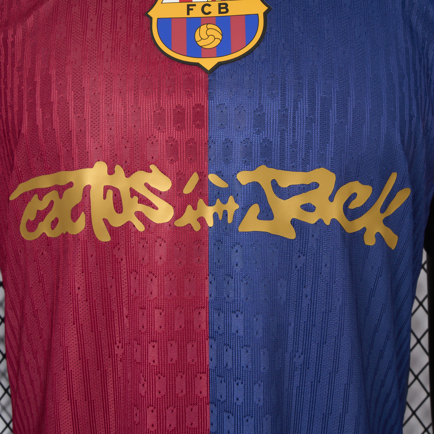UltraTrikot-Barcelona x Travis Scott New 24-25 Home Jersey - Player Version