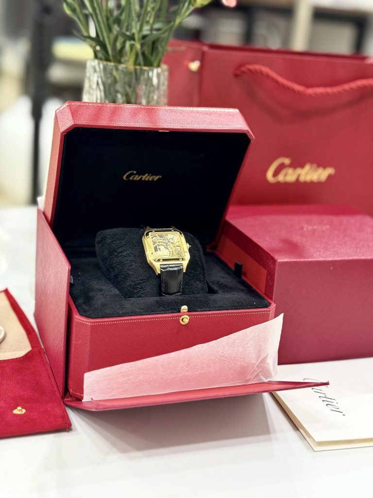 Đồng Hồ Cartier Nam Replica 11 Santos WHSA0031 Máy Pin Thuỵ Sỹ 31x43mm (2)