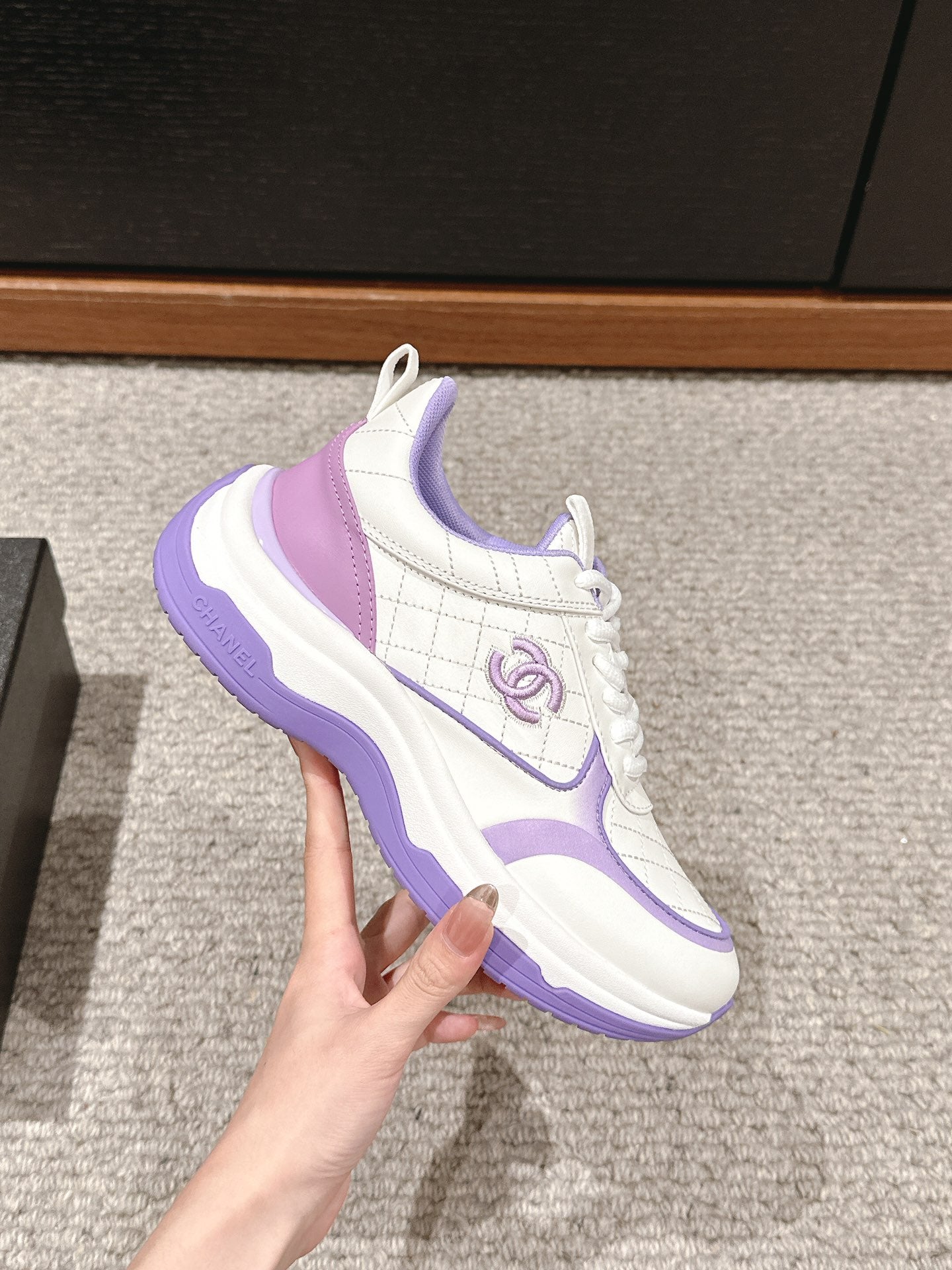 CC CLASSIC SNEAKER IN WHITE MIX IRIS PURPLE LAMBSKIN、mysite、Cacoeks