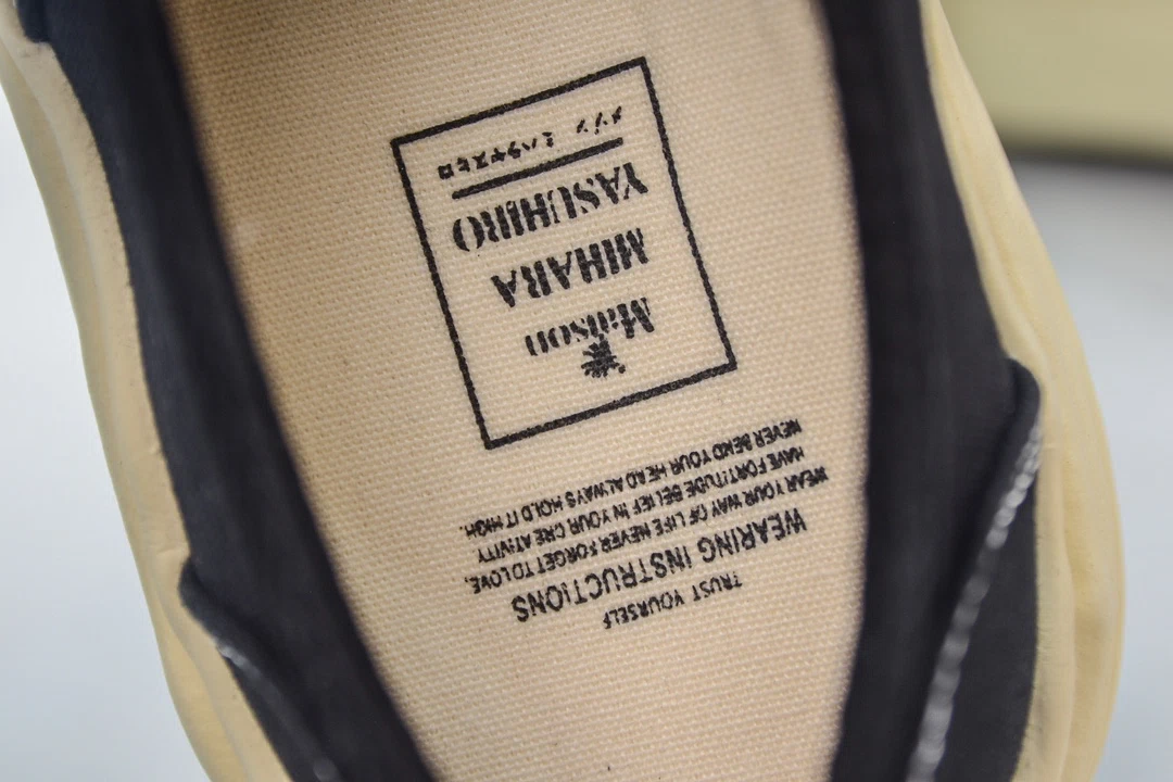 Maison Mihara Yasuhiro Baker Vintage-Like OG Sole Canvas Low-top Sneaker Black、mysite、Cacoeks