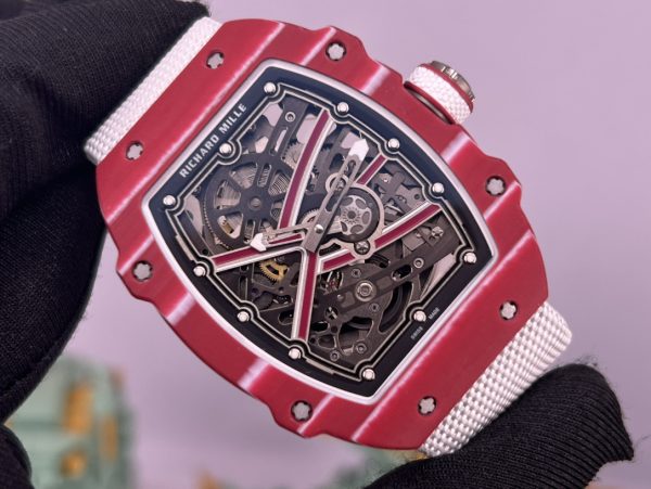 Richard Mille RM 67-02 Mutaz Barshim Super Clone Watch – Red Carbon Sports Replica