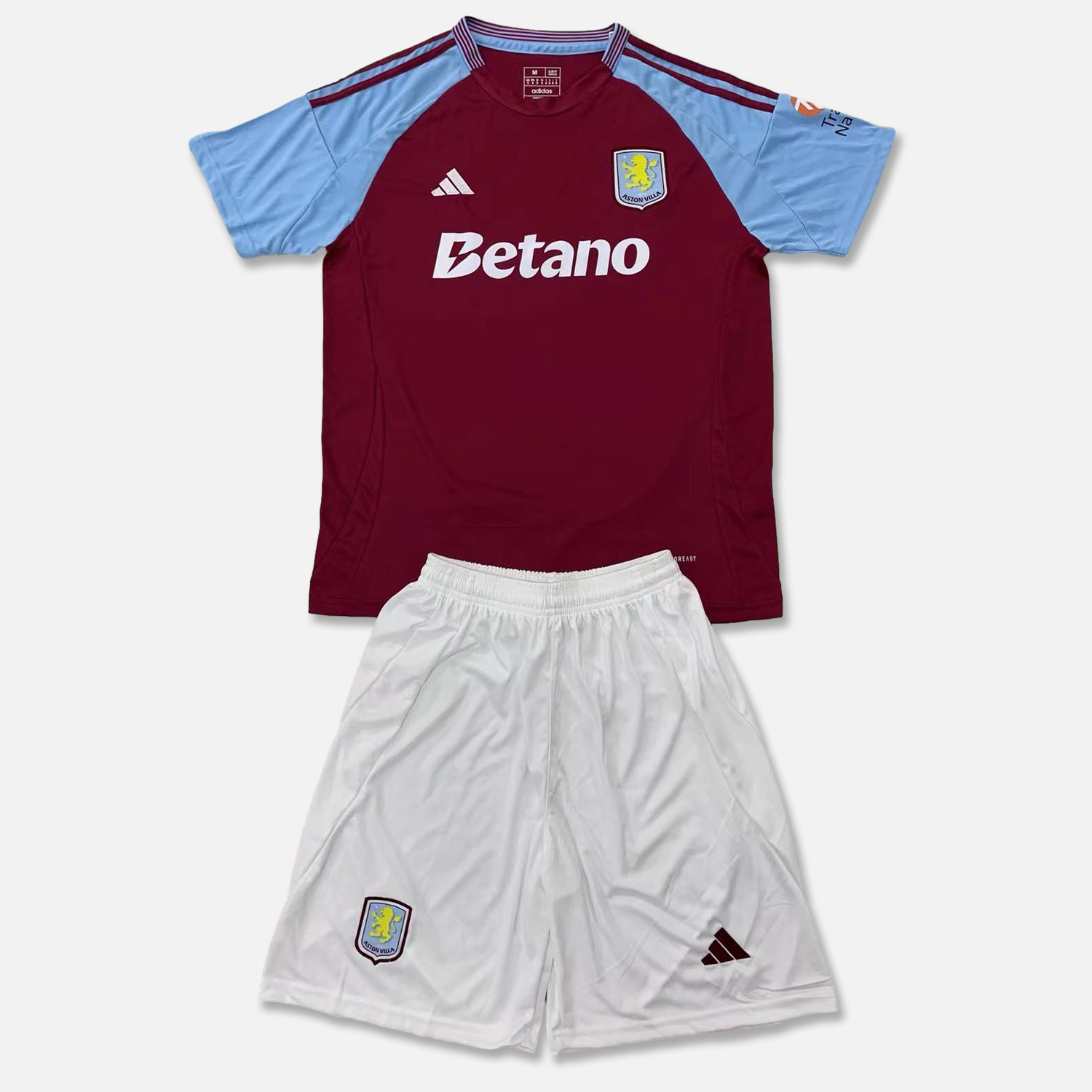 Higojerseys-Aston Villa 24-25 Home Men's Adult Jersey Set - Fans Version