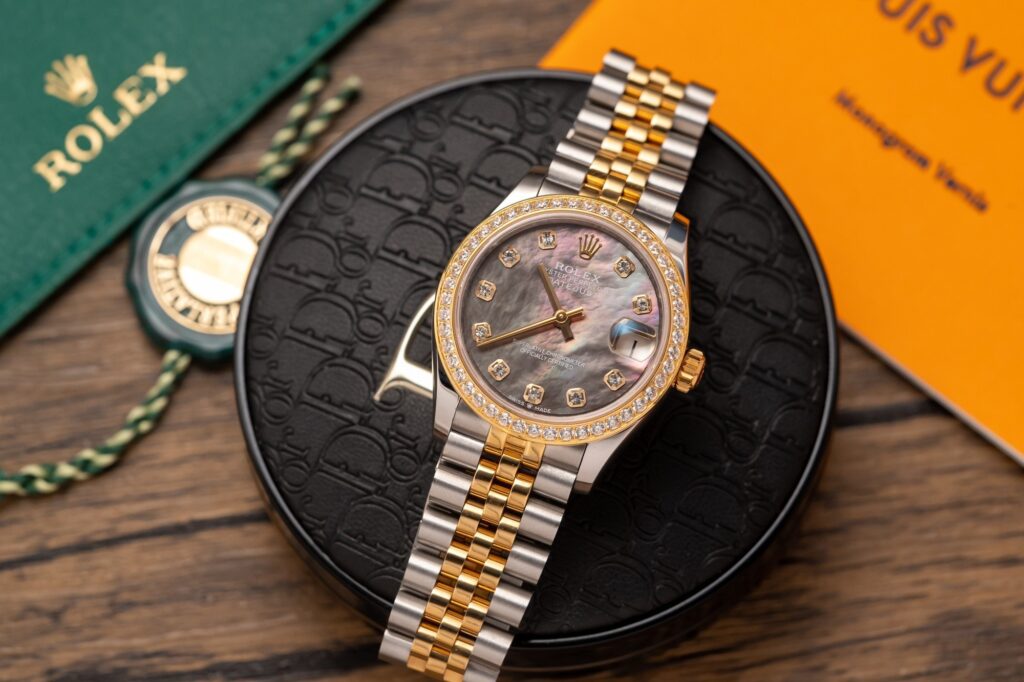 Đồng Hồ Rolex DateJust 278273 Replica 11 Mặt Xà Cừ Tím 31mm (2)