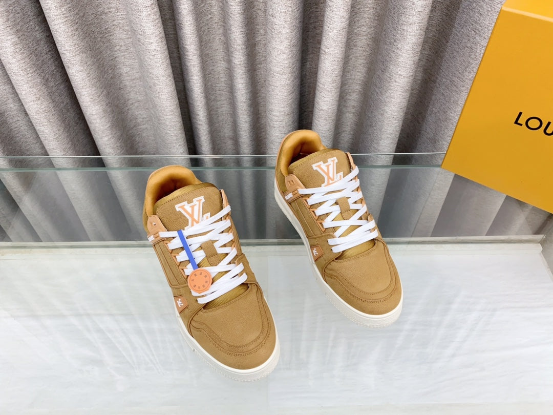 LV MAXI TRAINER IN CIDER BROWN SUEDE、mysite、Cacoeks