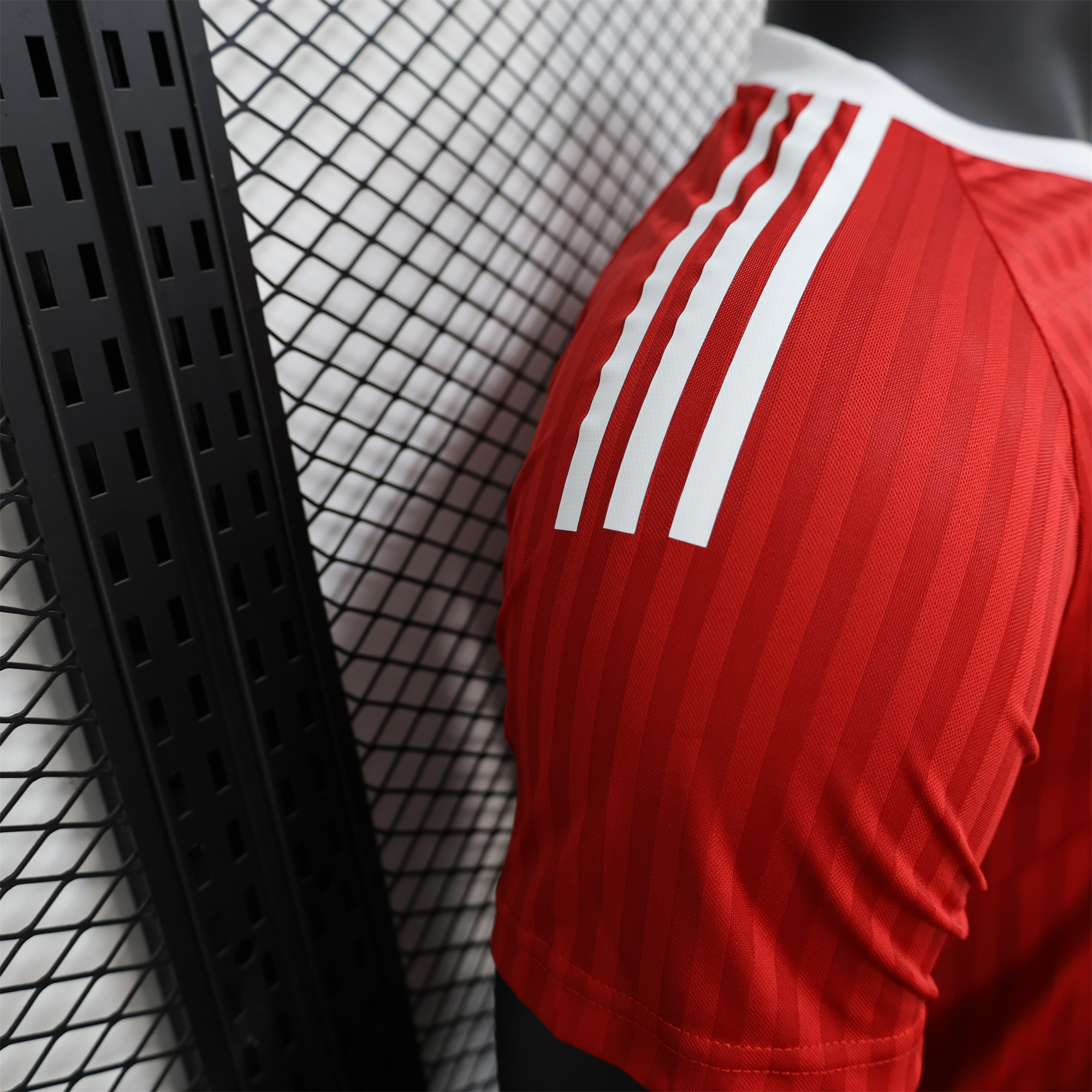 ManixJersey.com | Manchester United 24-25 Red Trefoil Vintage Jersey - Player Version -Customize Name, Number and Patch | Worldwide Shipping