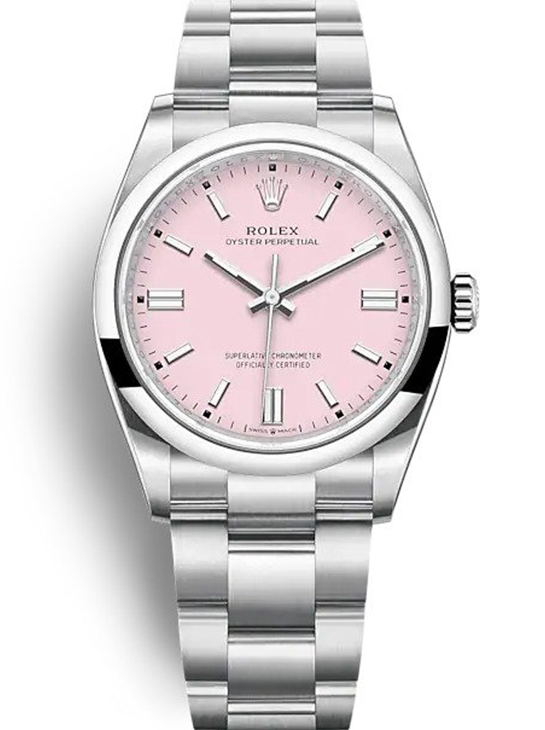 Replica Rolex Oyster Perpetual Lady 36mm Candy Pink Dial 126000-fasswatch