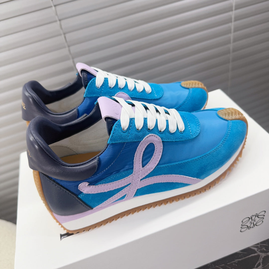 BALLET RUNNER 2.0 IN COBALT BLUE SUEDE AND LYCRA FABRIC、mysite、Cacoeks