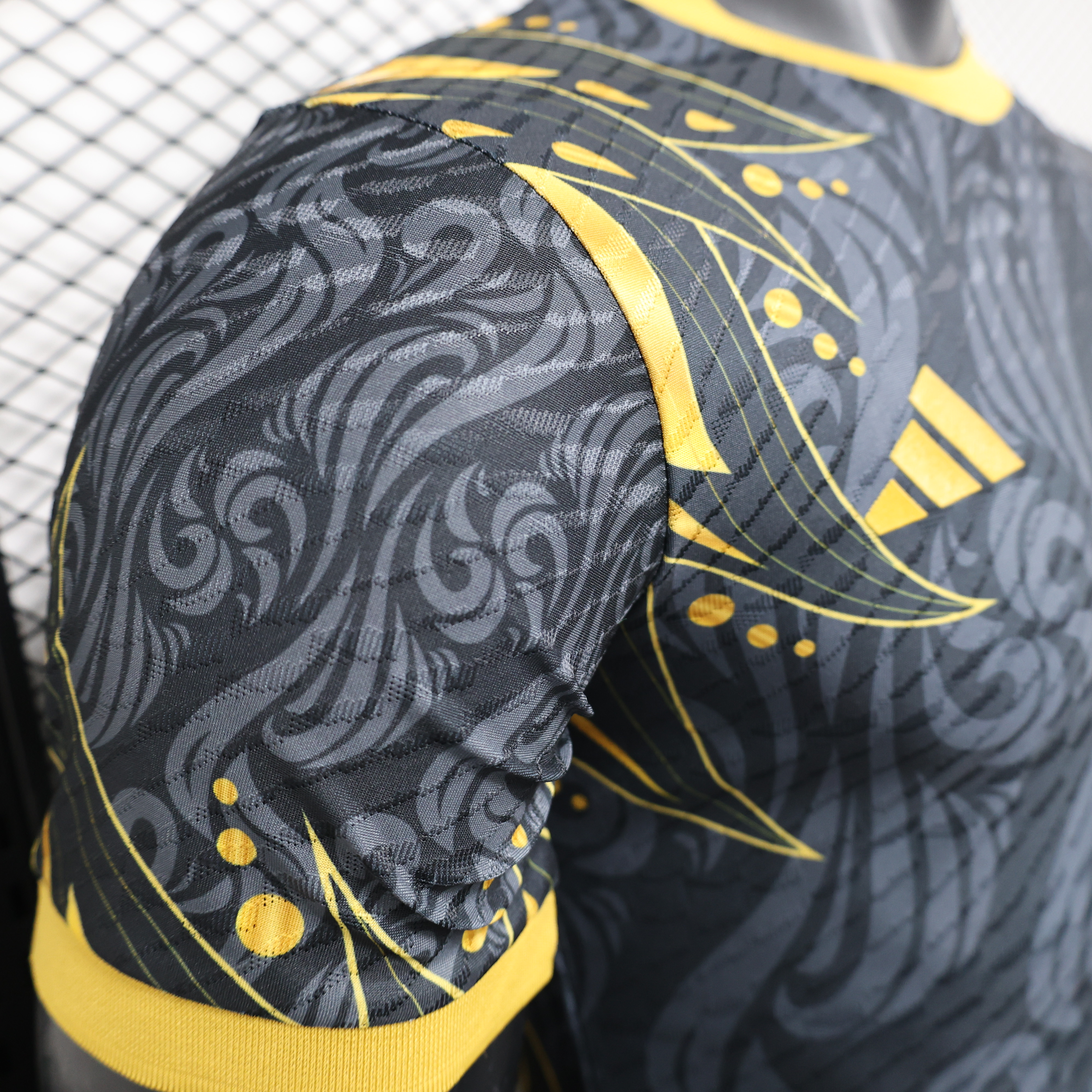 Higojerseys-Real Madrid 24-25 Black Yellow Special Edition Jersey - Player Version