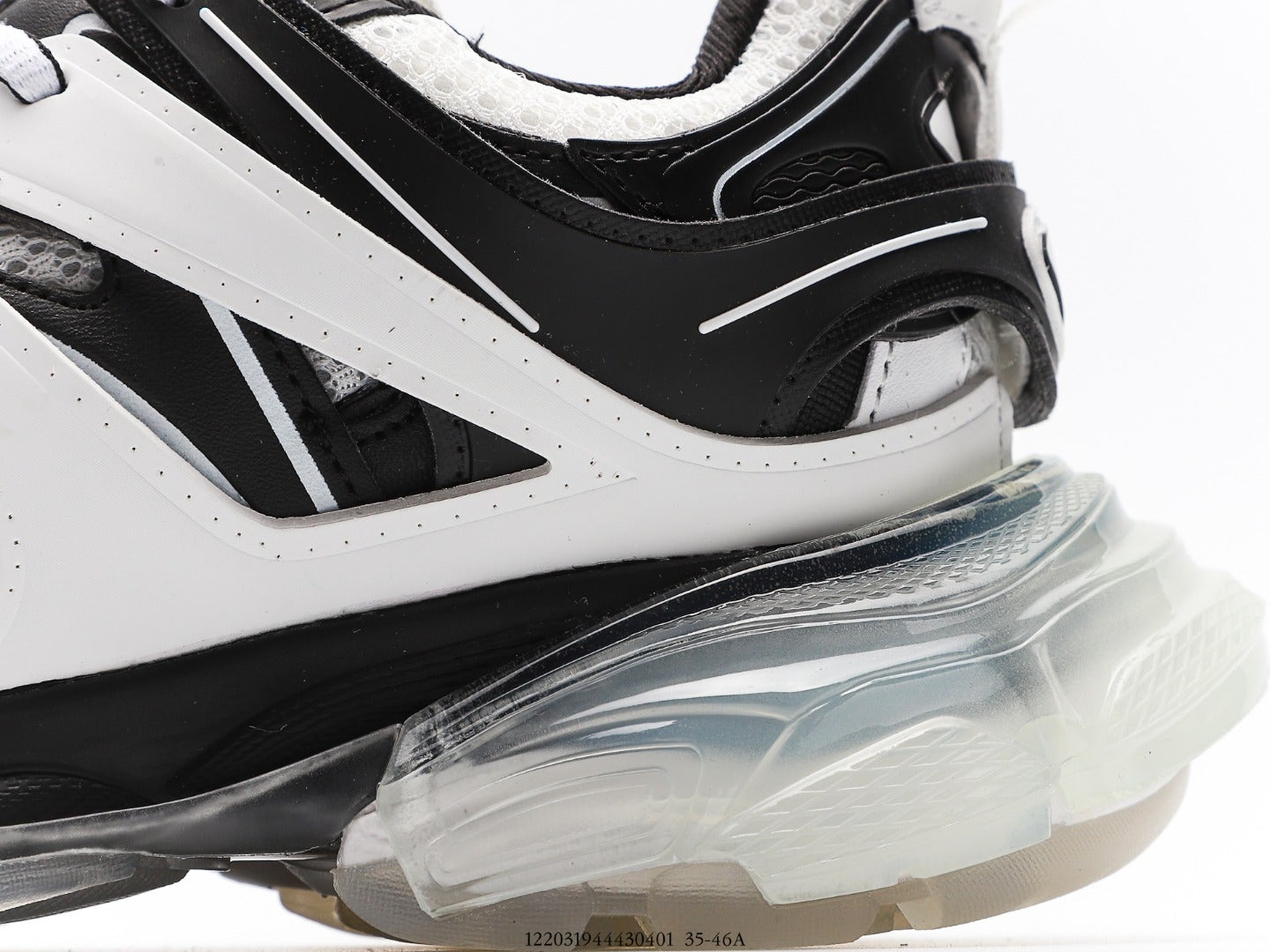 Balenciaga Track Clear Sole Trainer White Black、mysite、Cacoeks