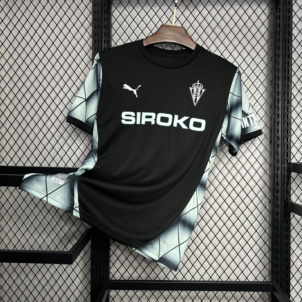 ManixJersey.com | Sporting de Gijon 24-25 Away Jersey - Fans Version -Customize Name, Number and Patch | Worldwide Shipping