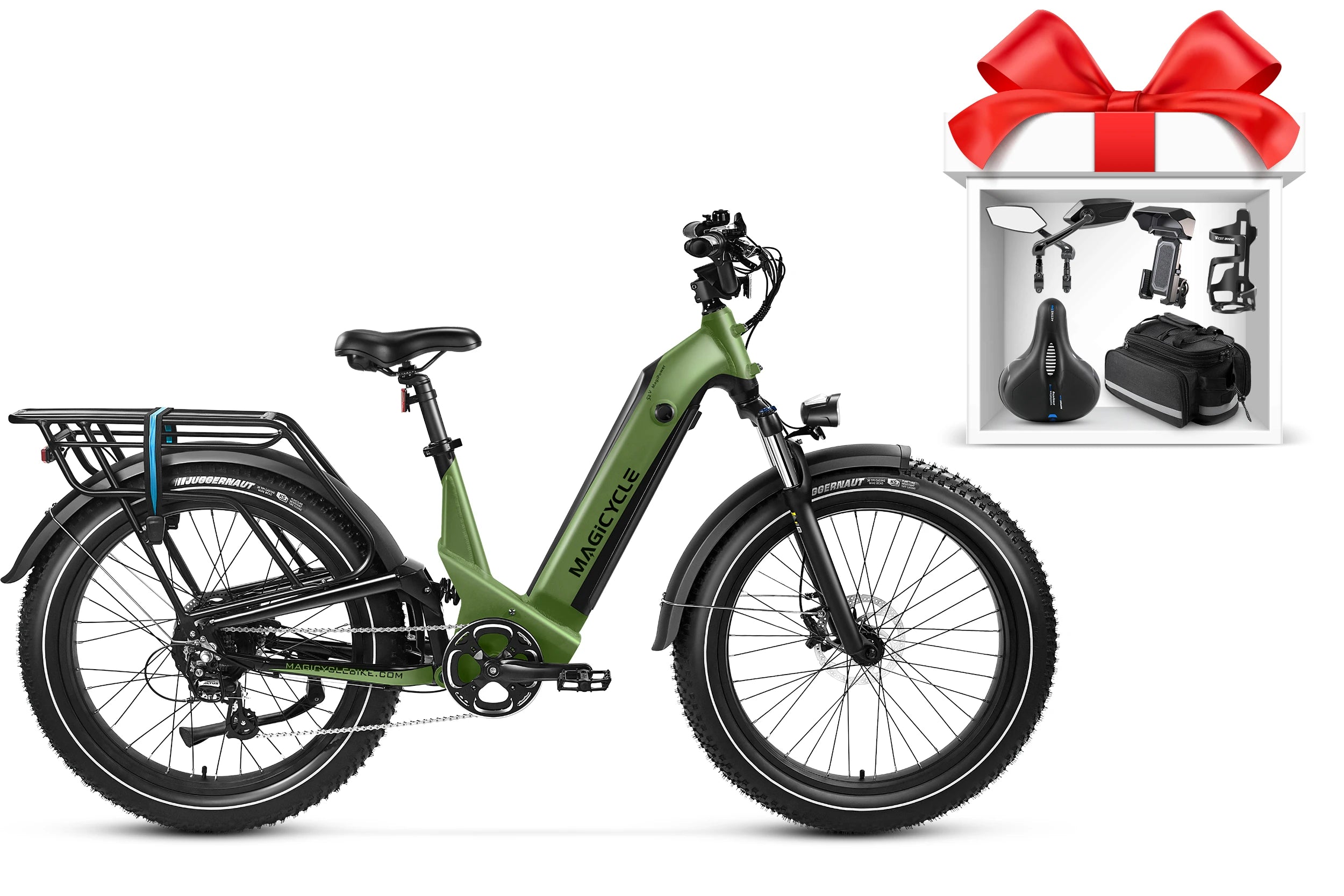 Magicycle Deer Step-Thru Full Suspension Ebike SUV、mySite、bearsvspackers