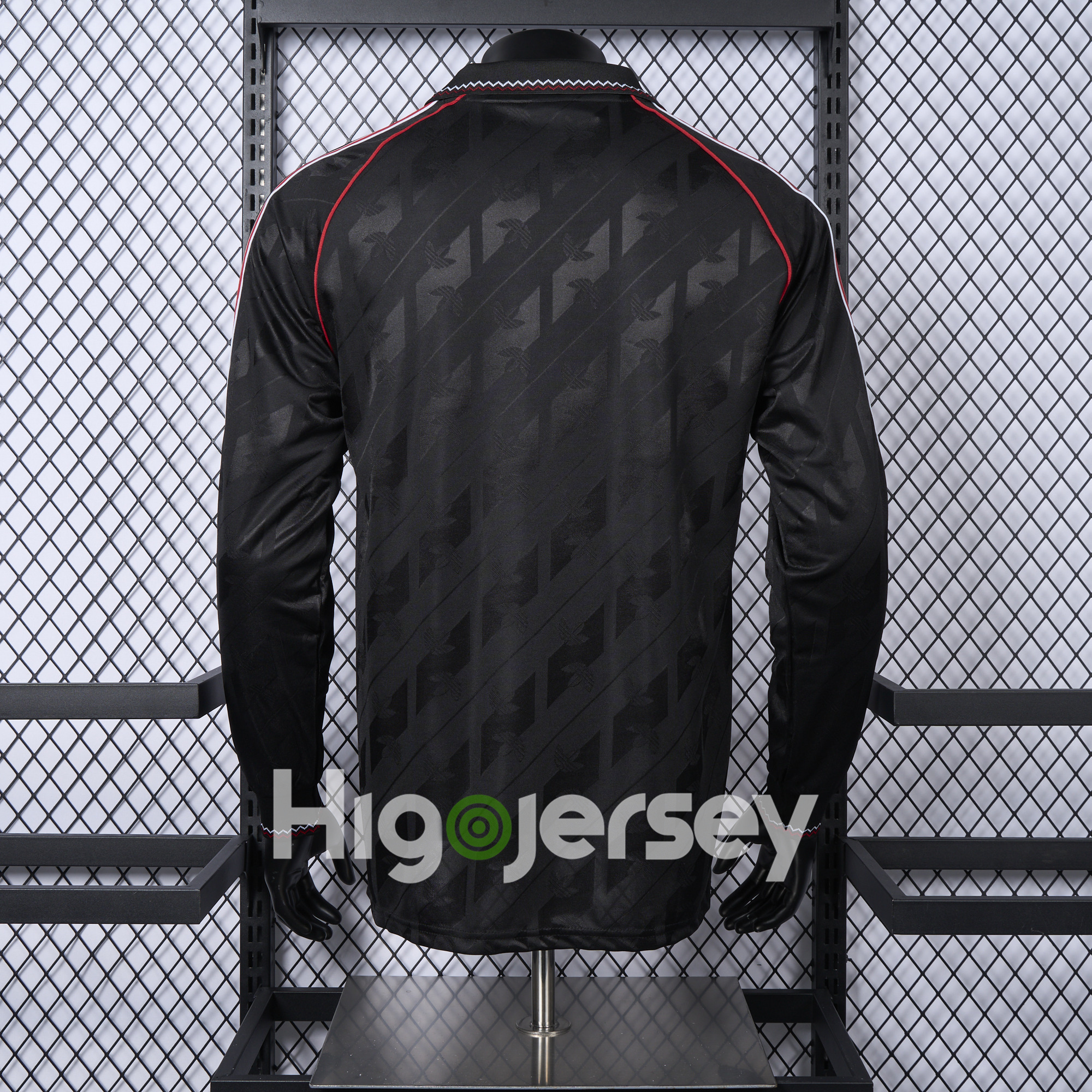 Higojerseys-Manchester United 24-25 Originals LFSTLR Long Sleeve Black Jersey - Player Version