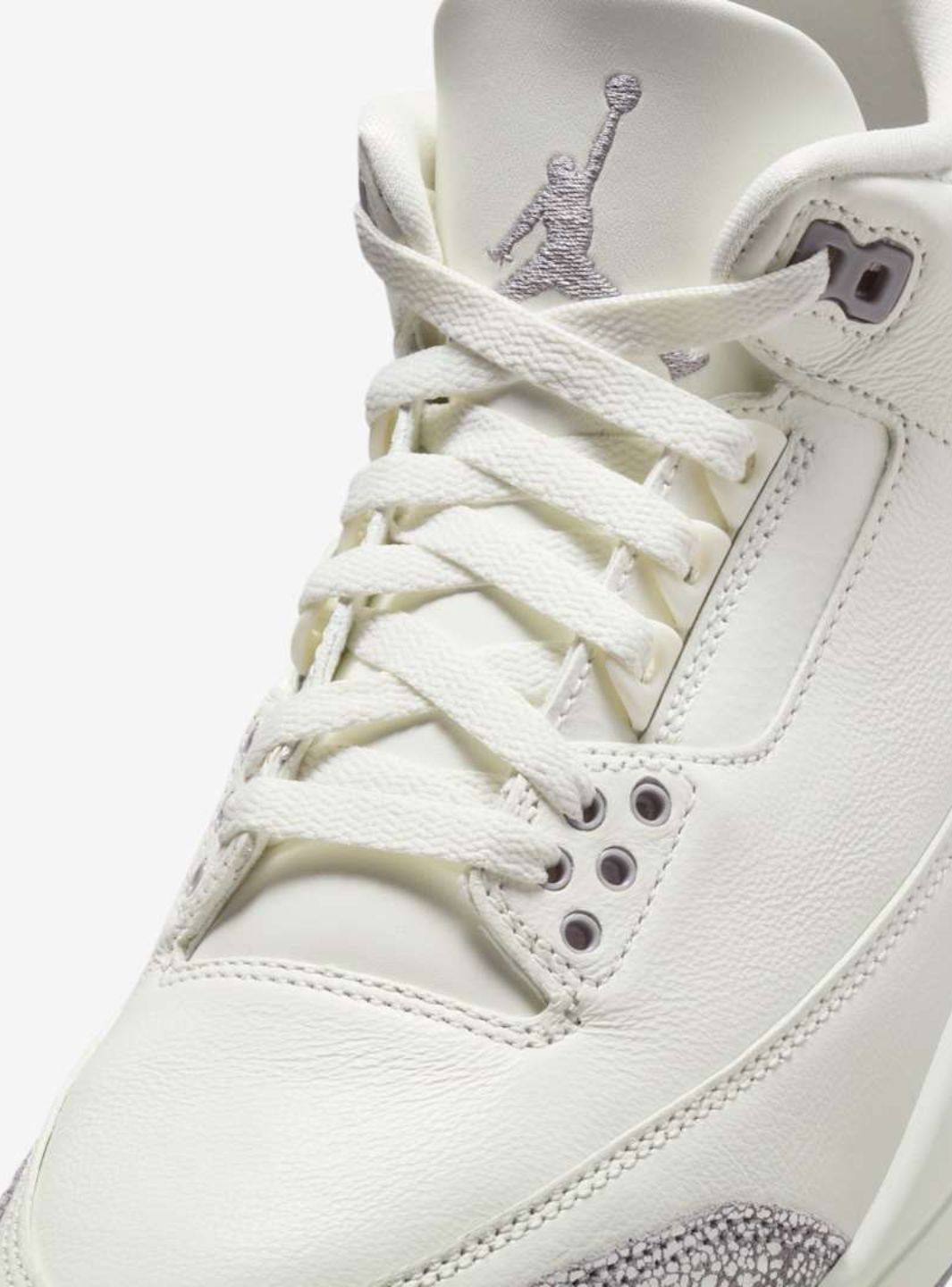Air Jordan 3 Retro Sail Cement Grey、JORDAN、Cacoeks