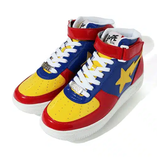BAPESTA Red Mid Shoes、mysite、Cacoeks