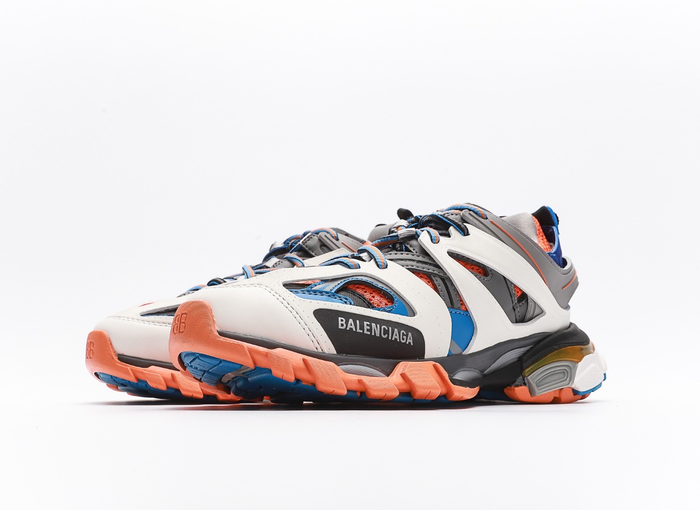 Balenciaga Track Trainer In Orange Blue、mysite、Cacoeks