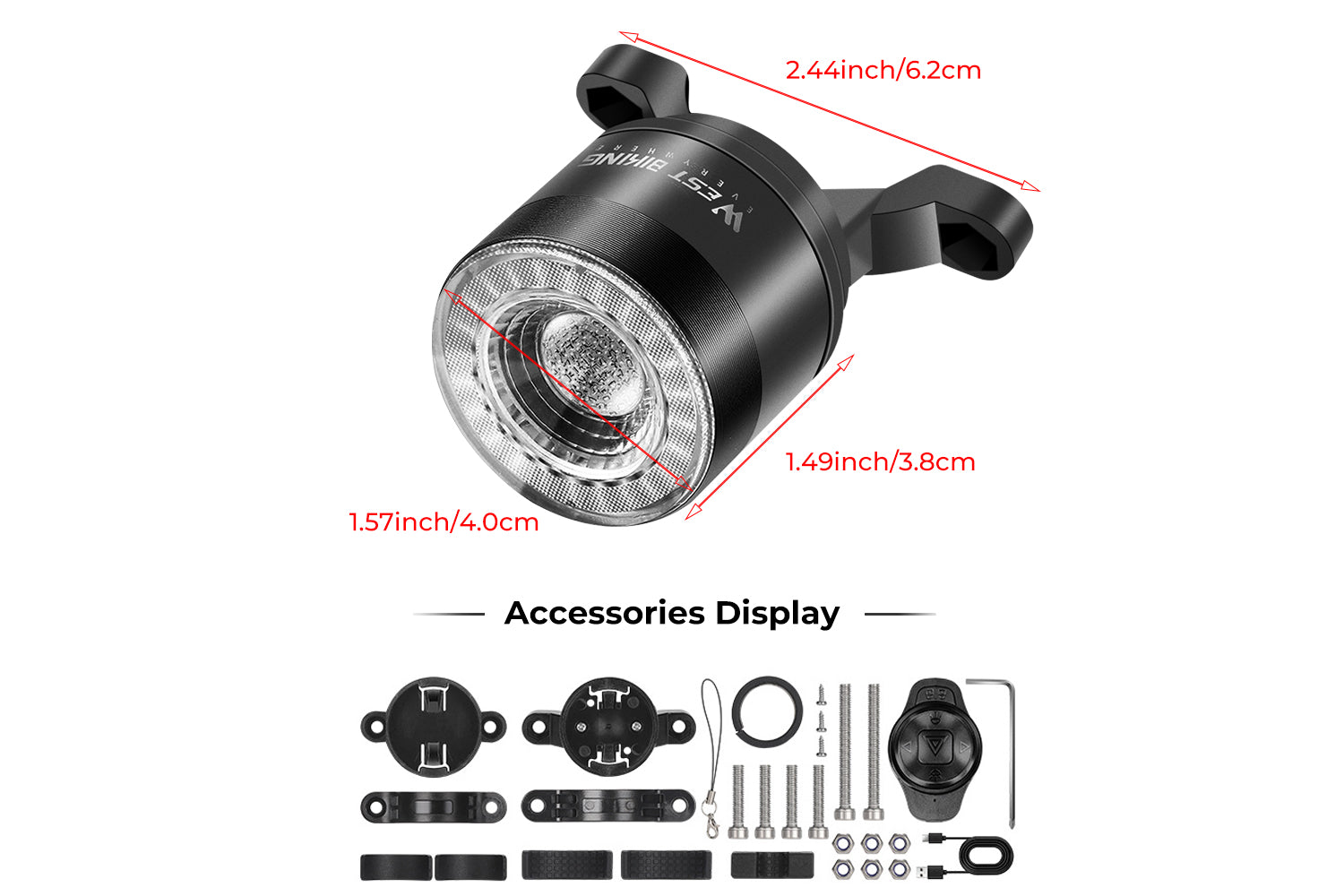 Smart Ebike Tail Light Brake Sensing Rear Light、mySite、bearsvspackers