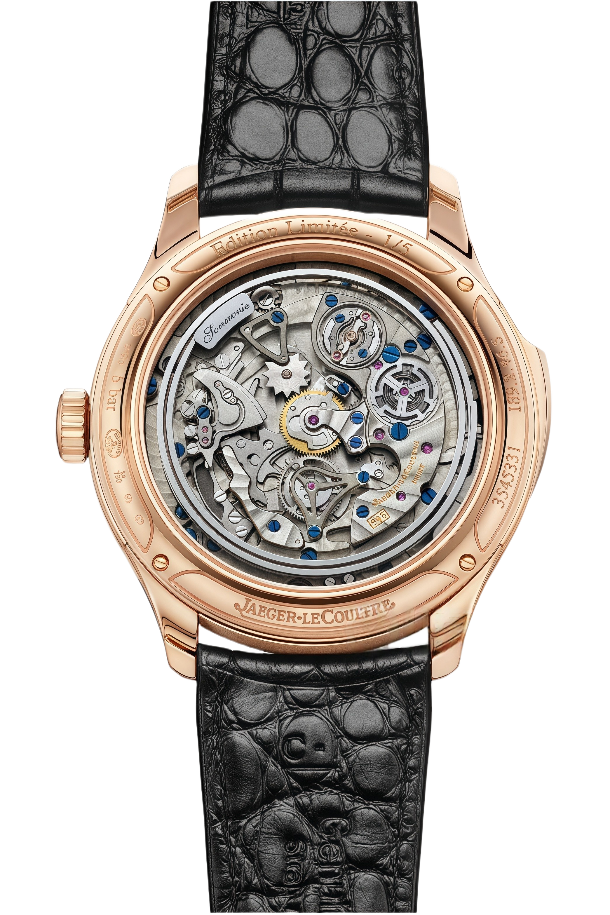 Jaeger-LeCoultre Master Hybris Artistica Calibre Ref. Q52624A3 Super Clone Watch – Blue Dial Rose Gold Fake Replica