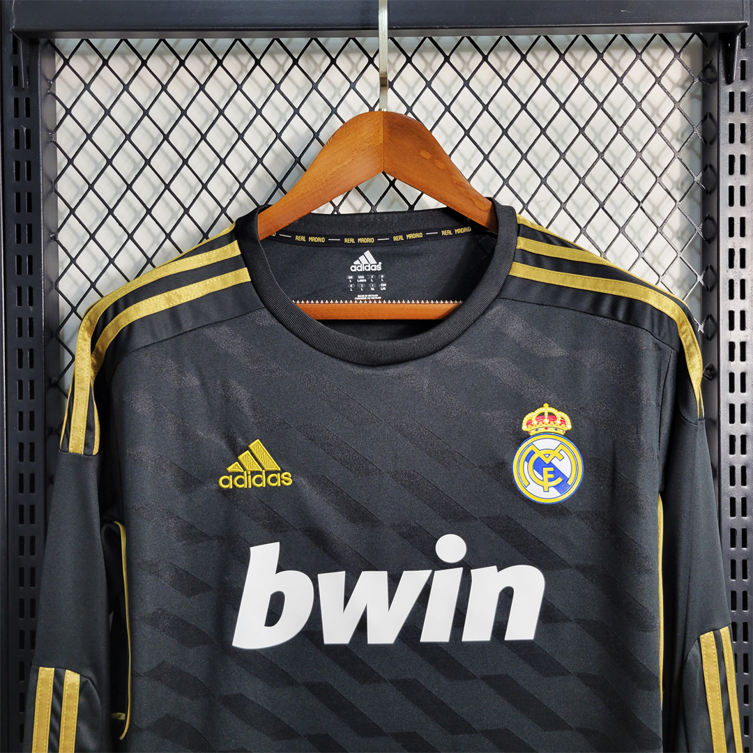 ManixJersey.com | Real Madrid Retro 11-12 Away Long Sleeve Jersey -Customize Name, Number and Patch | Worldwide Shipping