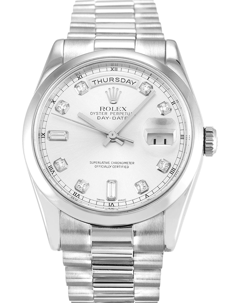 Replica Rolex Day-Date 36mm Silver Dial 118209-fasswatch