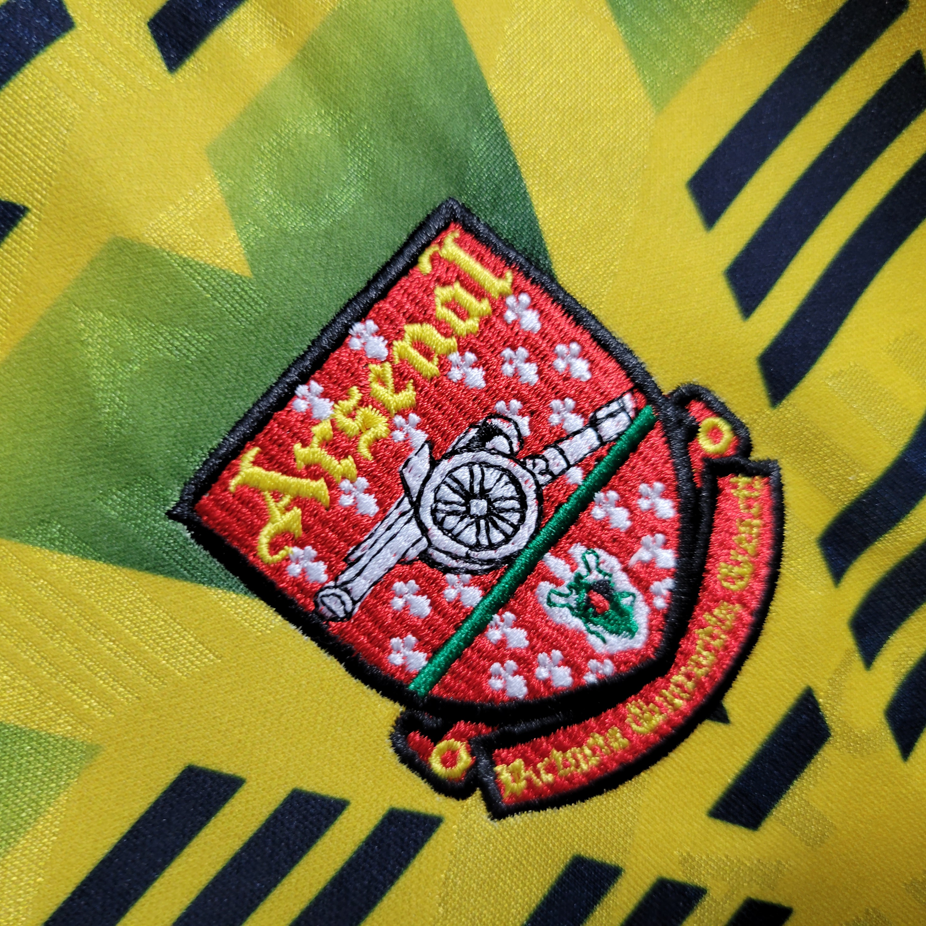 Higojerseys-Retro Arsenal 91-93 Away Long Sleeve Jersey