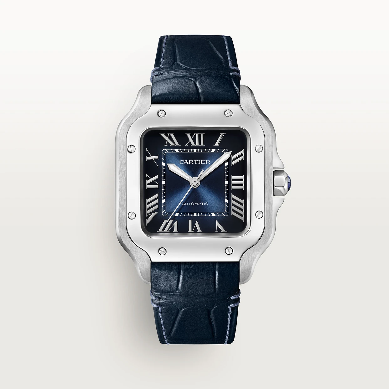 Super Clone 1:1 Cartier Santos Medium Model Blue WSSA0063 Replica-fasswatch