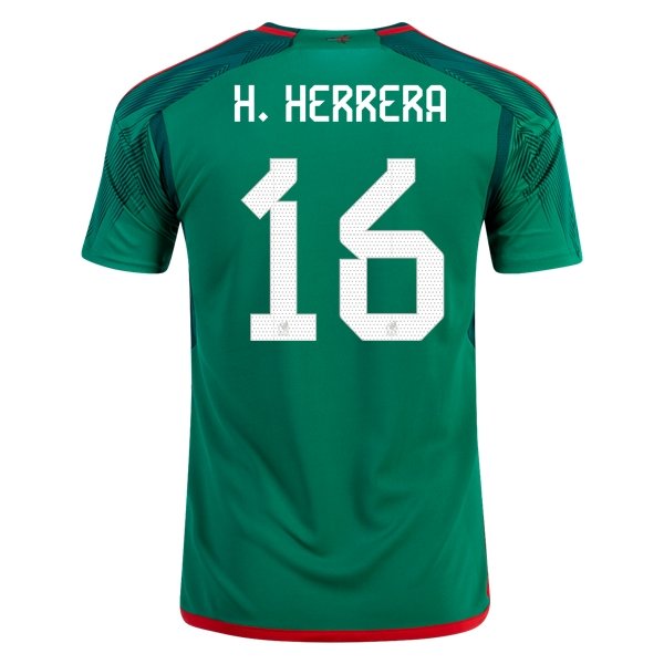 2022 Hector Herrera #16 Mexico Home Jersey-mysite Custom Football Kit- Nextkits