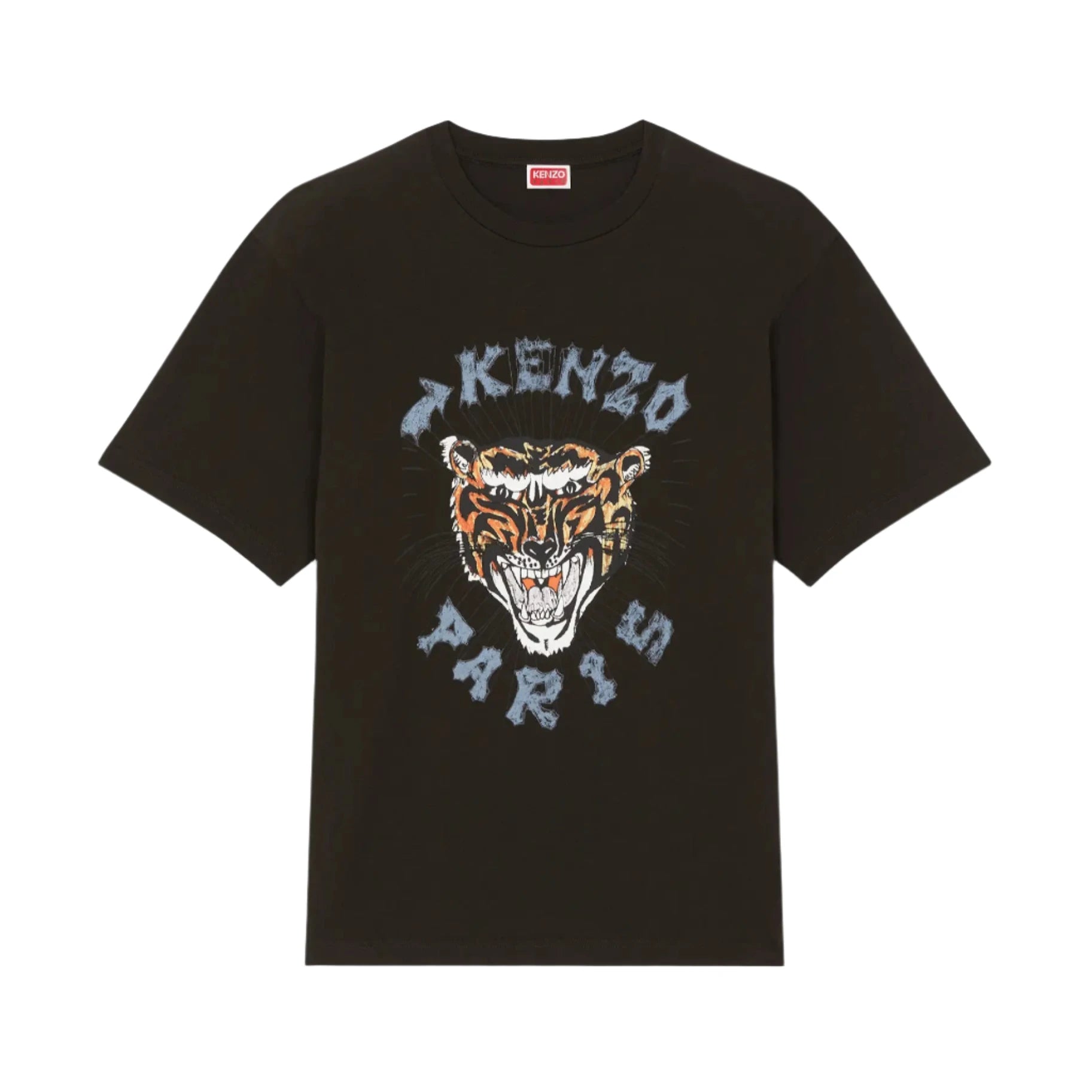 Kenzo Drawn Varsity Oversized T-Shirt Black、mysite、Cacoeks
