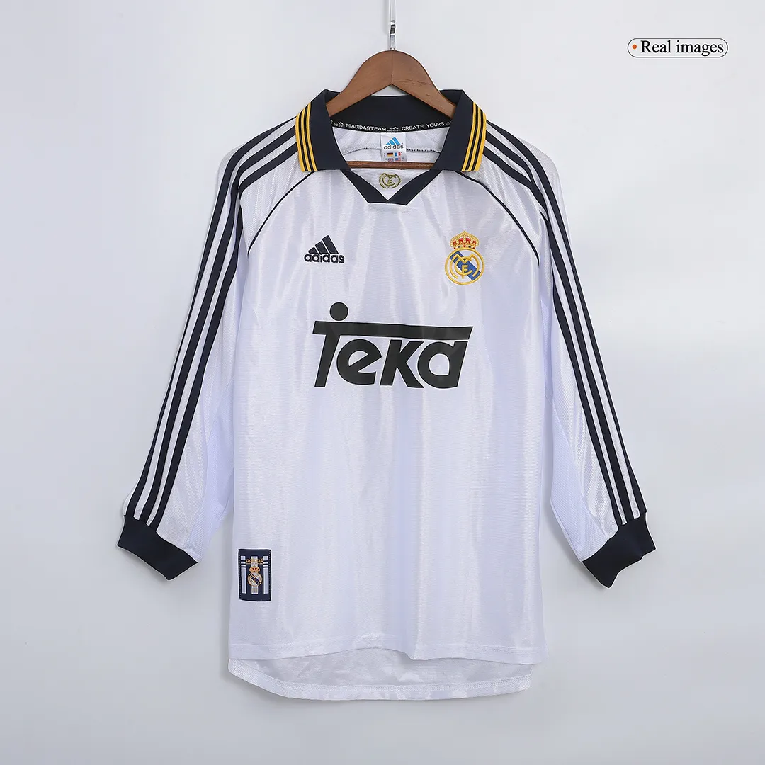 1999-00 Real Madrid Retro Away long soccer jersey-Retro version: Ajax 24-25 Home Stadium Jersey - Fans Version mysite: Adidas luxuryfootballshirts.com: https://www.luxuryfootballshirts.com/
