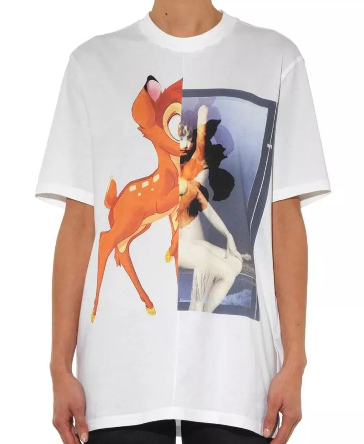 Givenchy Bambi Printed T-Shirt White Oversized Fit、mysite、Cacoeks