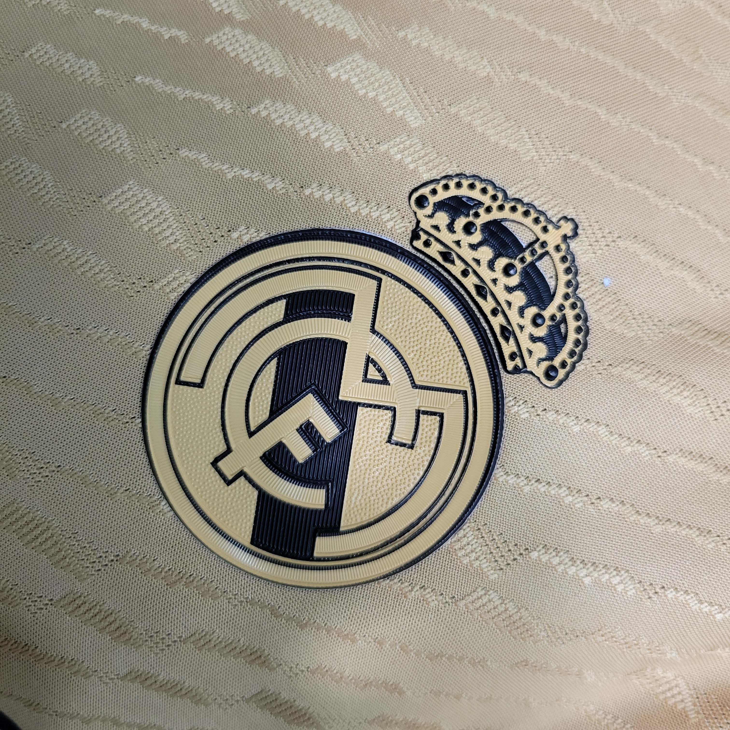 2023/2024 Player Version Real Madrid Special Edition golden Football Shirt 1:1 Thai Quality:football jersey mysite: unitedjerseyfootball 邓江浪:football