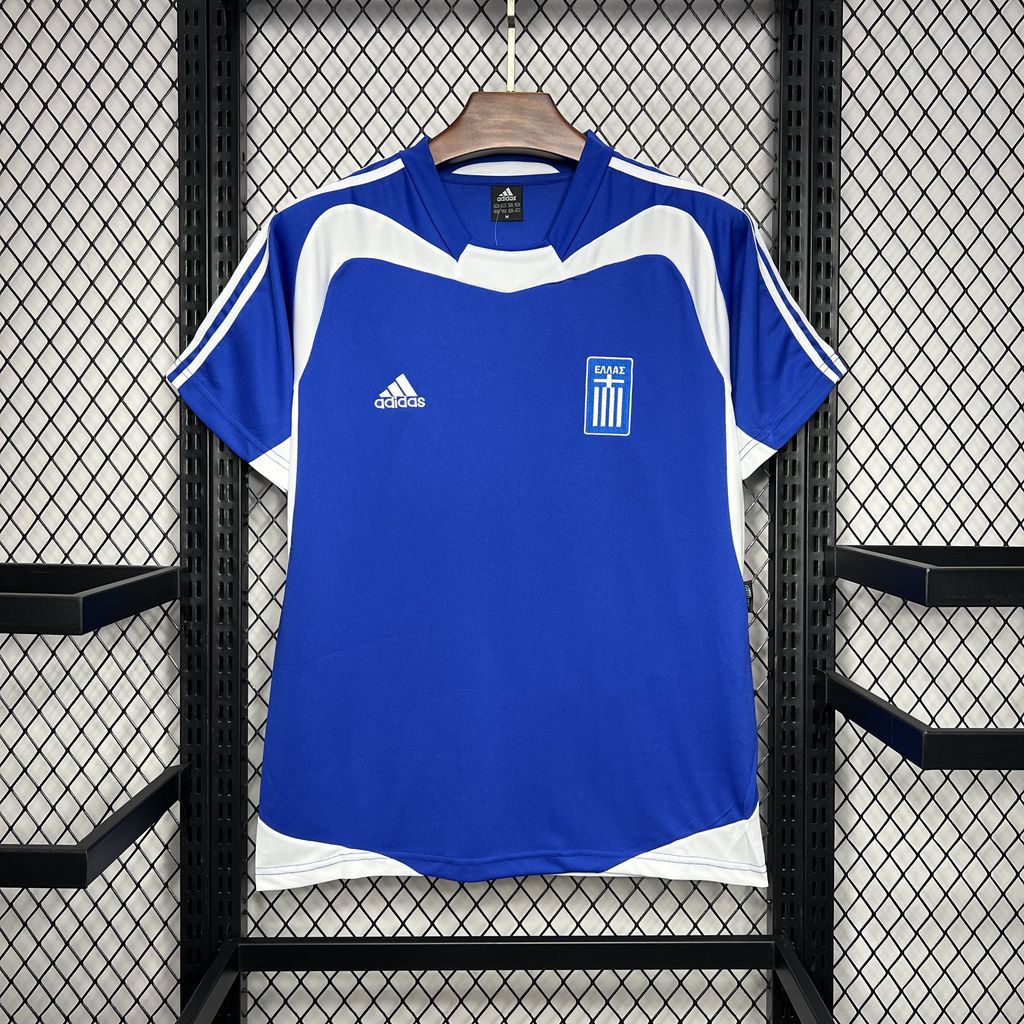 Higojerseys-Retro Greece 2004 Home Stadium Jersey
