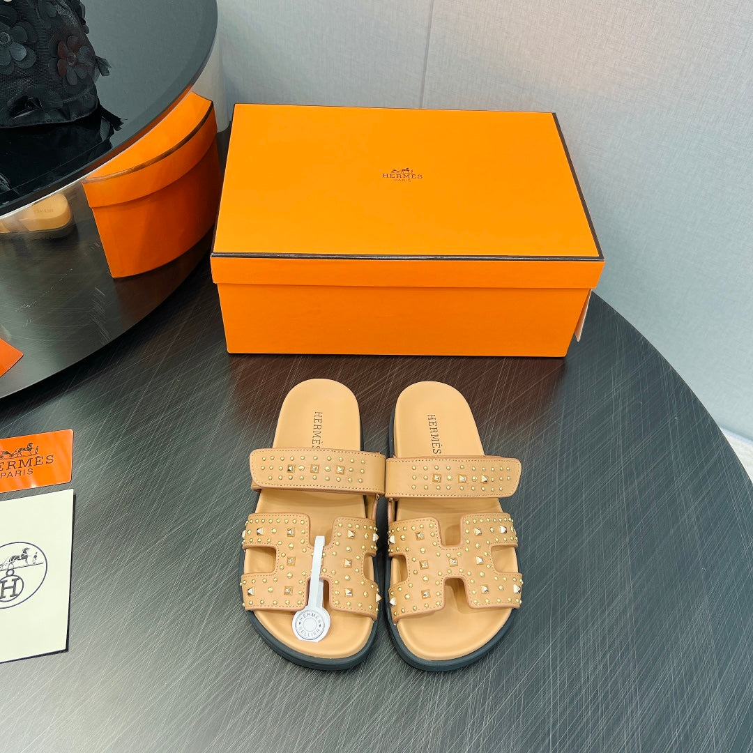 CHYPRE SANDAL LIGHT ORANGE CALFSKIN SPECIAL、mysite、Cacoeks