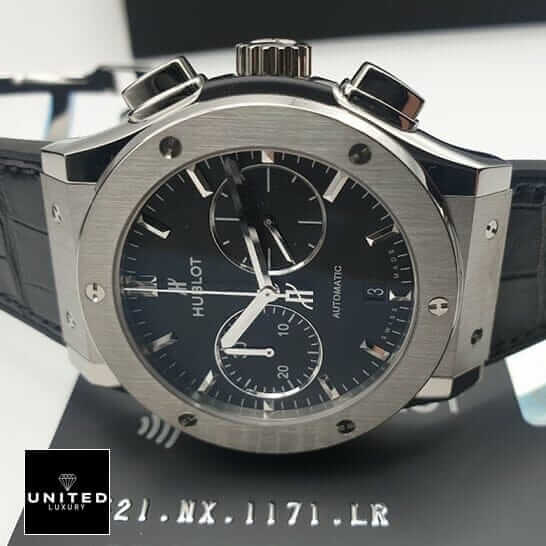 Hublot Leather Strap Replica hublot leather strap replica 6 Hublot 521.NX.1171.RX Classic Fusion Black Dial Steel Bezel Replica push button
