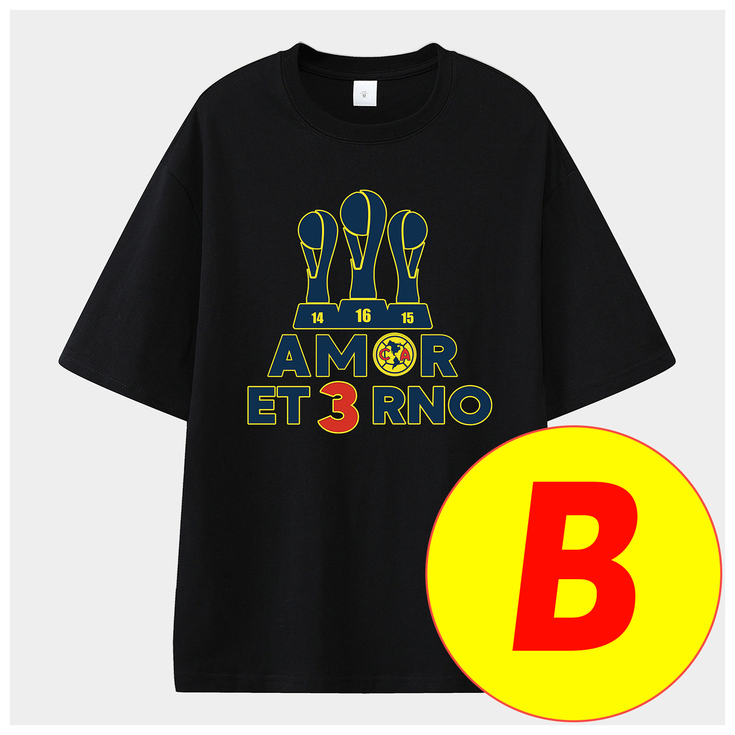 UltraTrikot-Club América Triple Championship Unisex Pure Cotton T-shirt