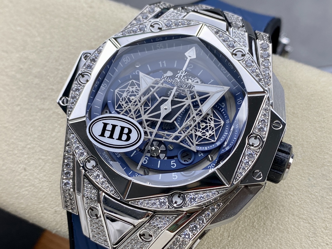 Hublot Big Bang Sang Bleu II Titanium 418.NX.5107.RX.1604.MXM20-fasswatch