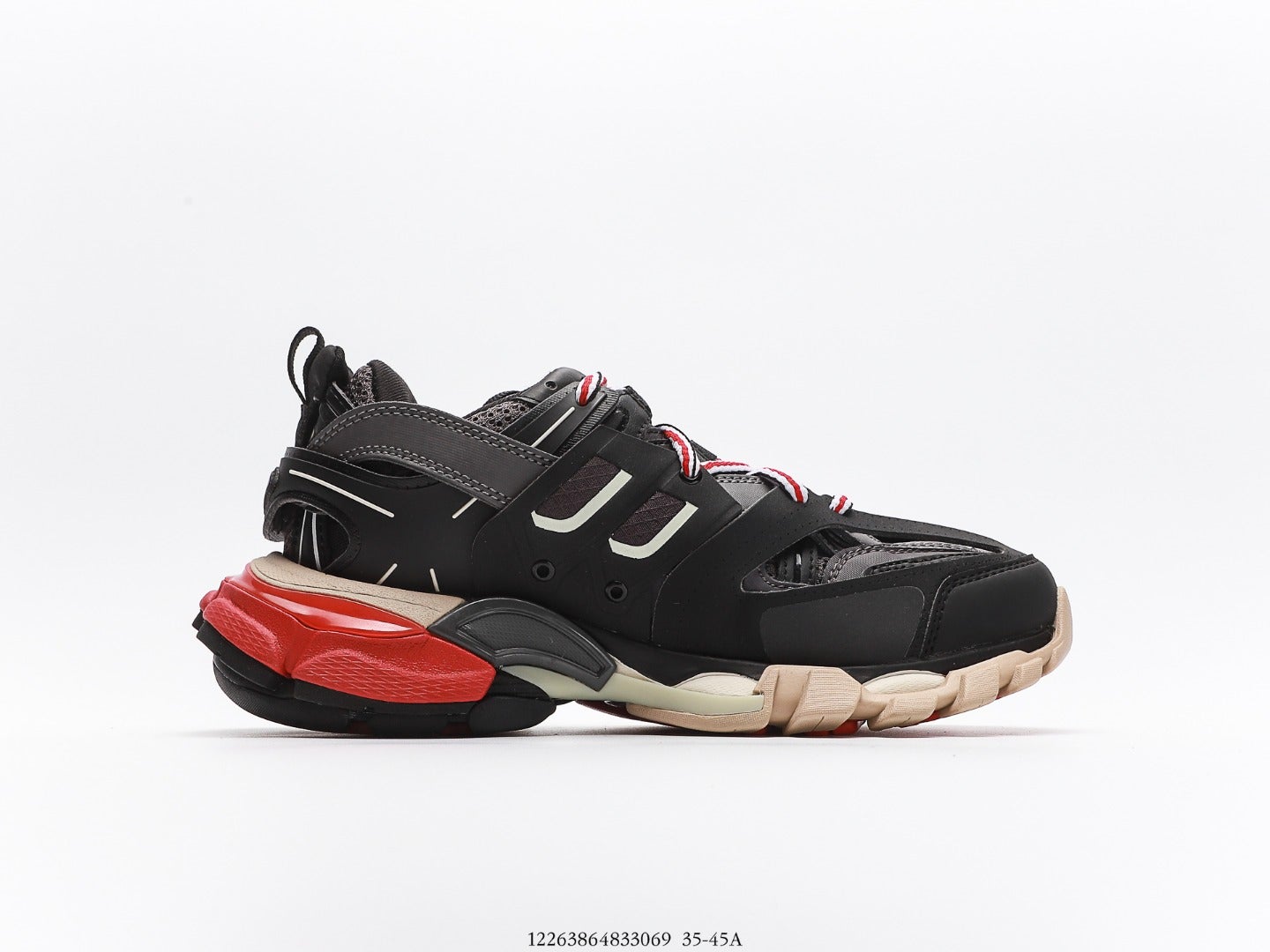 Balenciaga Track Trainer in Black Red、mysite、Cacoeks