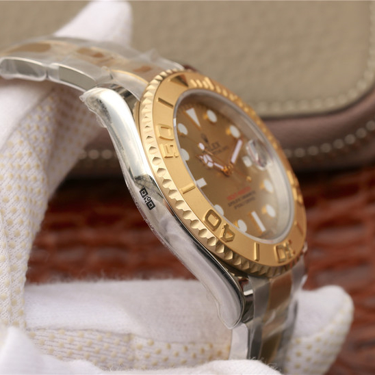 brand Yacht-Master 1 Goldmix (Gold and Blue Dial) 168623 Stainless Steel 40mm luxury watch for sale – NeveReL