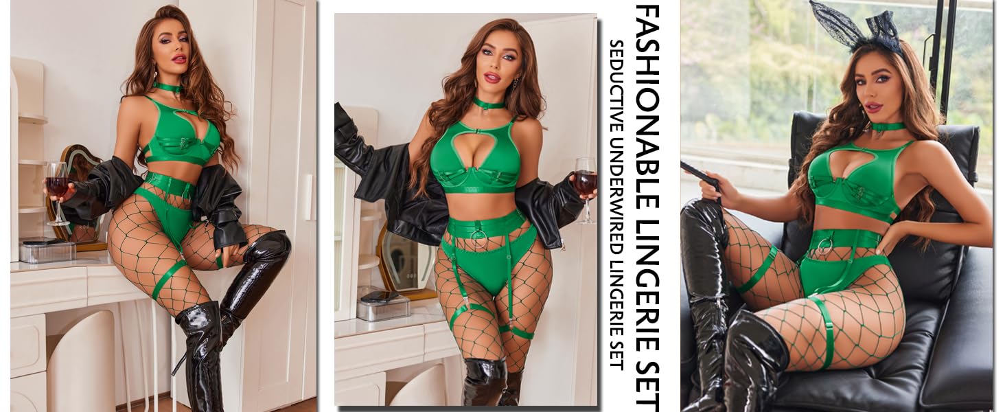 Green Lingerie set