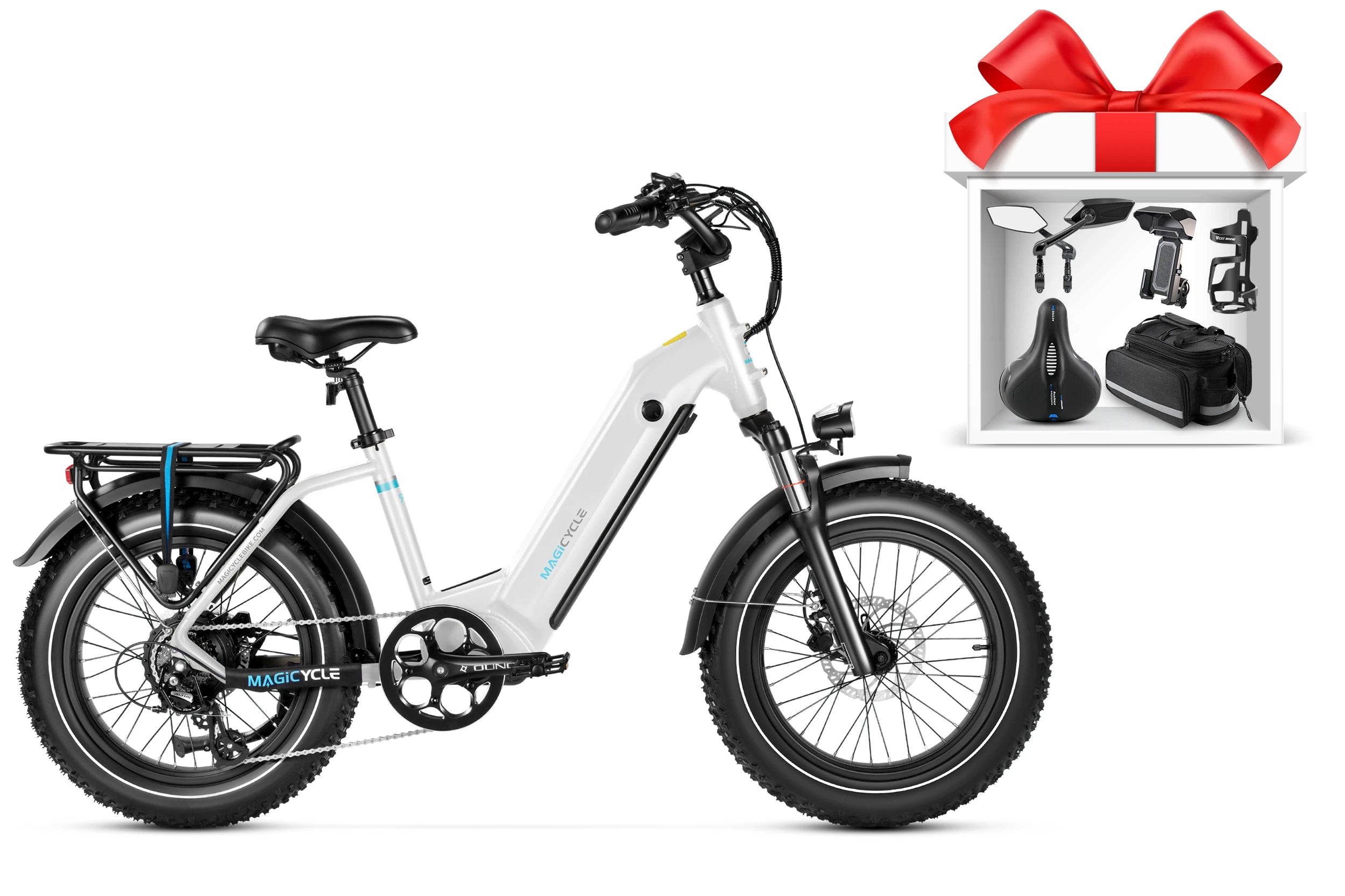 Magicycle Ocelot Pro Long Range Step-Thru Fat Tire Electric Bike、mySite、bearsvspackers