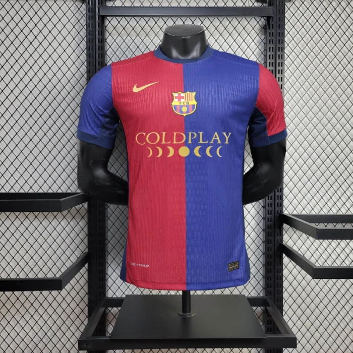 2024/2025 Player Version Barcelona Home (Coldplay) Football Jersey 1:1 Thai Quality:football jersey mysite: unitedjerseyfootball 邓江浪:football