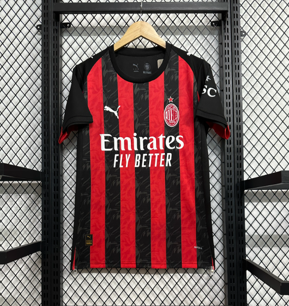 25/26 AC Milan Home Football Shirt-mysite Custom Football Kit- Nextkits