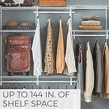 shelftrack, closet, maid, wire, shelving, hanging, storage, shelf, organization, adjustable